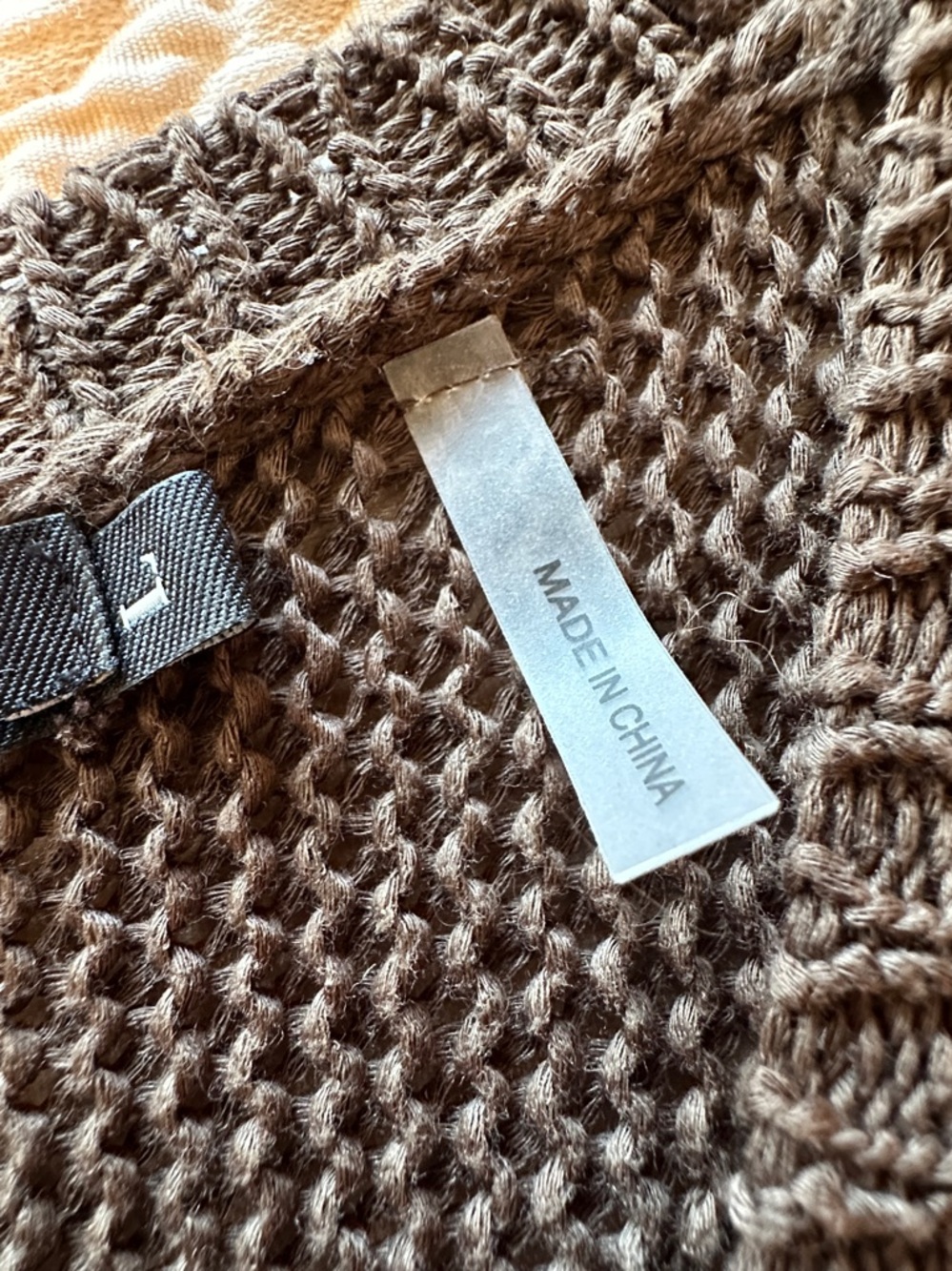 NIC+ZOE Brown V-Neck Open-Front Knit Sweater - Picture 5 of 6